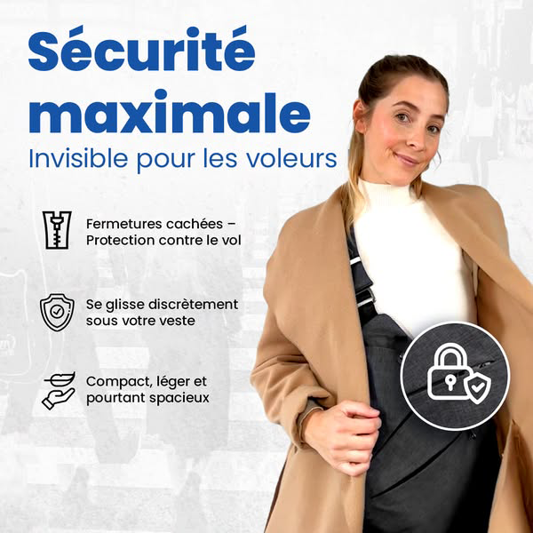 SafeBag - Sac à bandoulière antivol