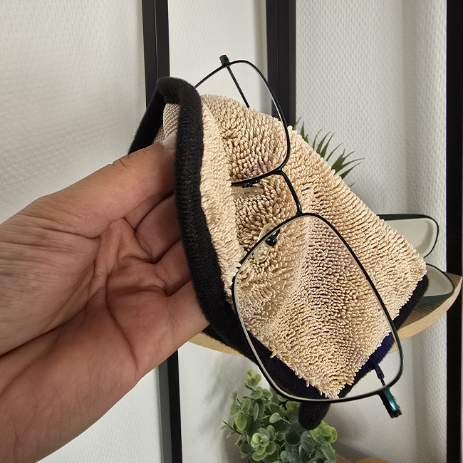 TotalClean Mini - Chiffon microfibre pour lunettes, smartphones & écrans