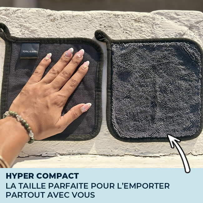 TotalClean Mini - Chiffon microfibre pour lunettes, smartphones & écrans