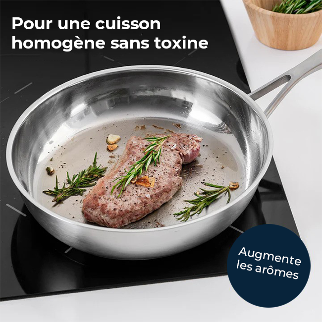 Poêle en acier inoxydable MIRO