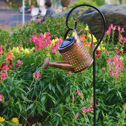 Lampe solaire arrosoir de jardin