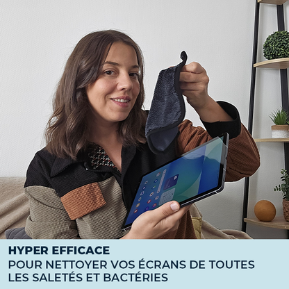 TotalClean Mini - Chiffon microfibre pour lunettes, smartphones & écrans