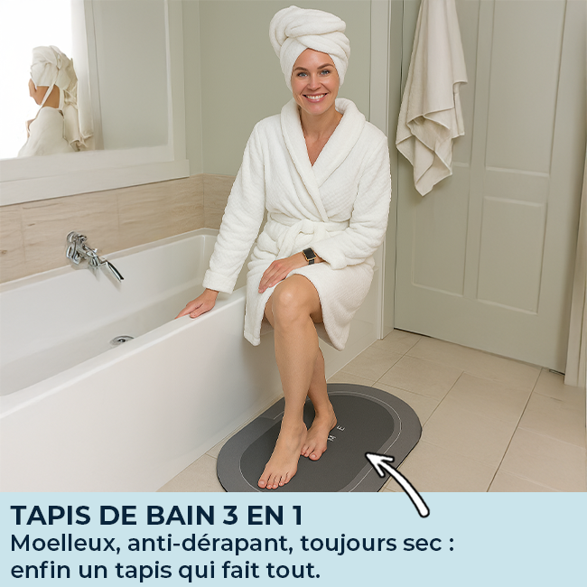 Absorbia - Tapis antidérapant ultra absorbant